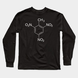 Trinitrotoluene (TNT) Chemical Structure Long Sleeve T-Shirt